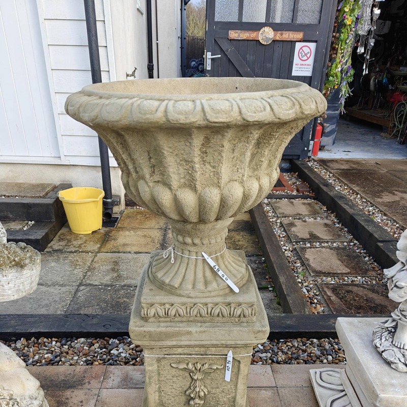 Vases urns £68 and plinths £56