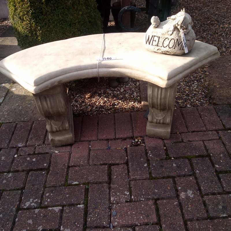 small curved bench £77 complete