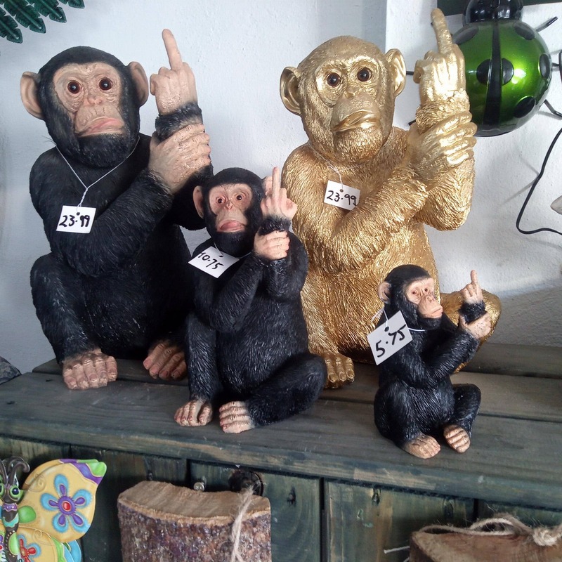 finger up rude monkeys small £5.75 medium £10.75 large £23.99